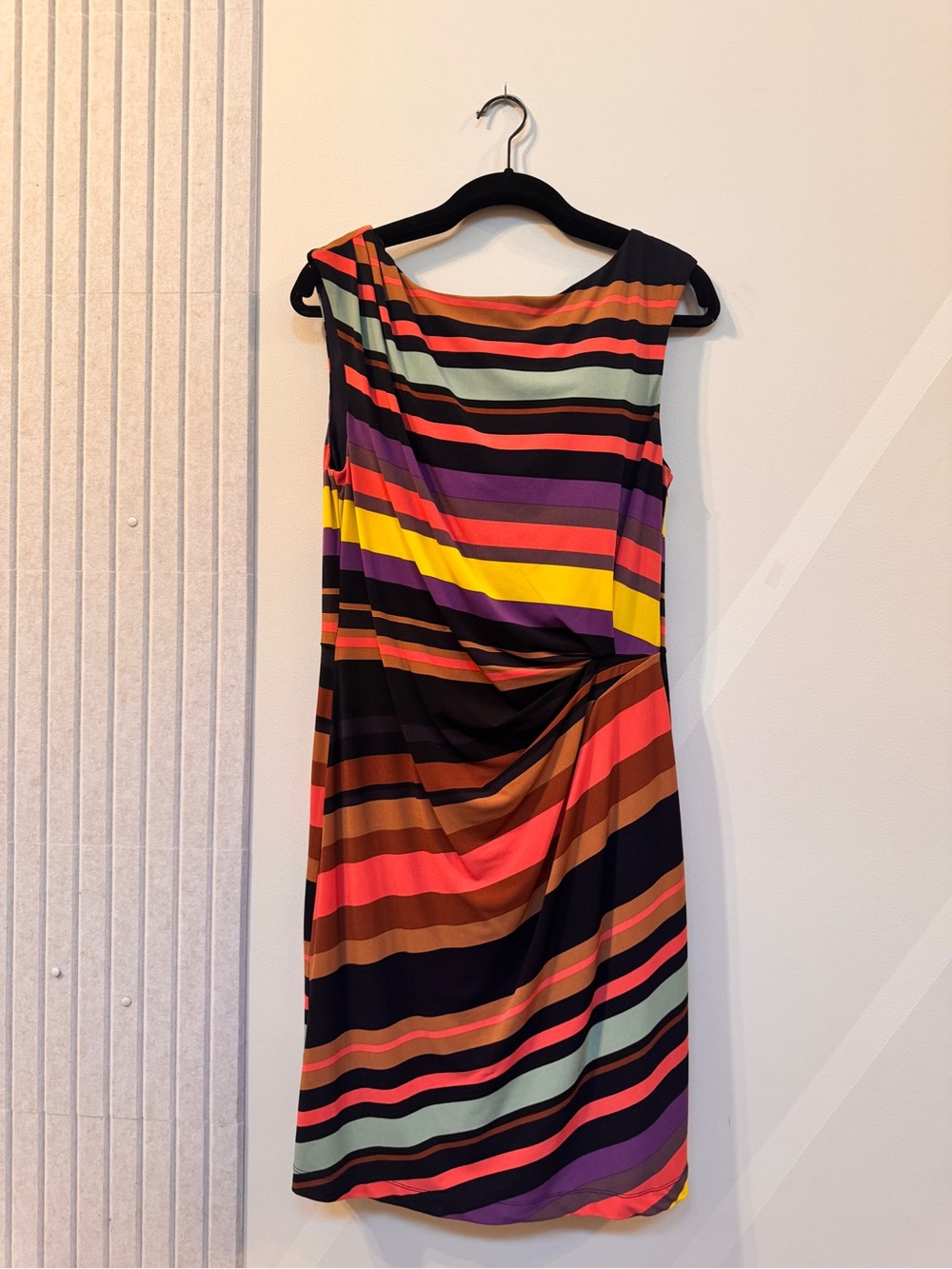 Multicolor Striped Sleeveless Sheath Dress